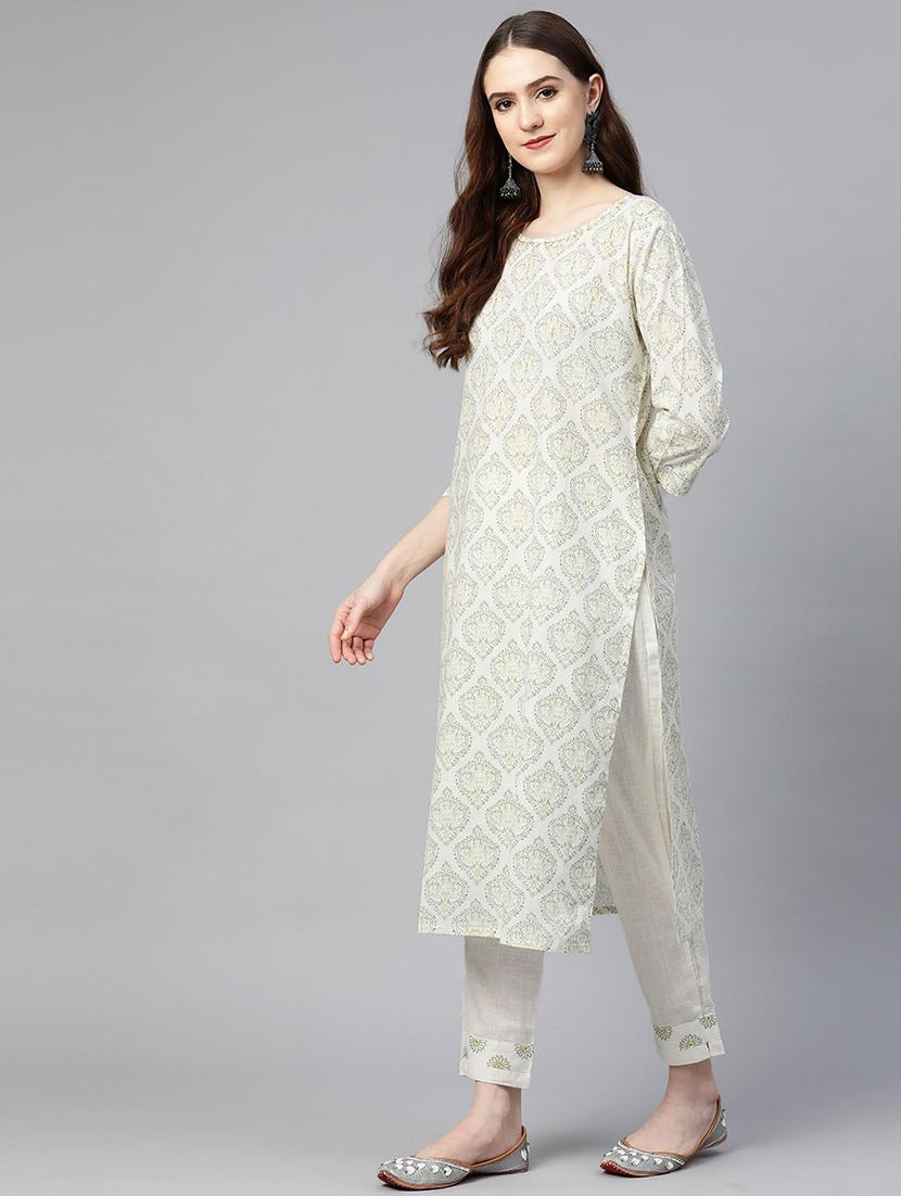 printed kurta pant set - 18847882 - Standard Image - 2