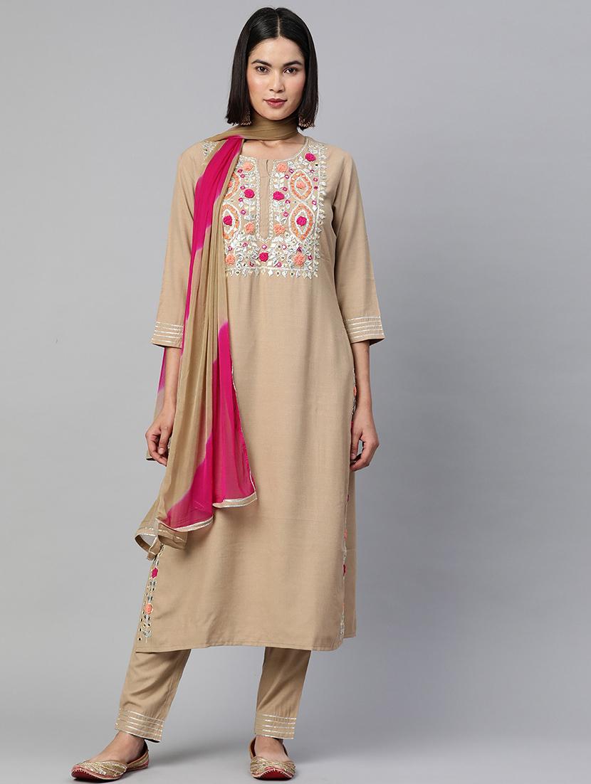 women kurta pant set with dupatta 