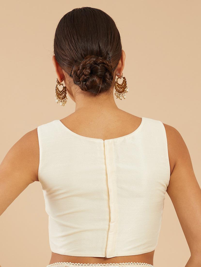 grey silk regular blouse - 18857879 - Standard Image - 2