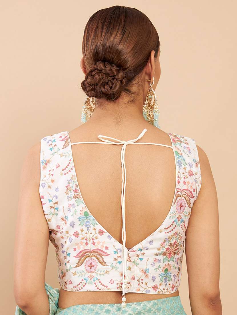 white silk regular blouse - 18858019 - Standard Image - 2