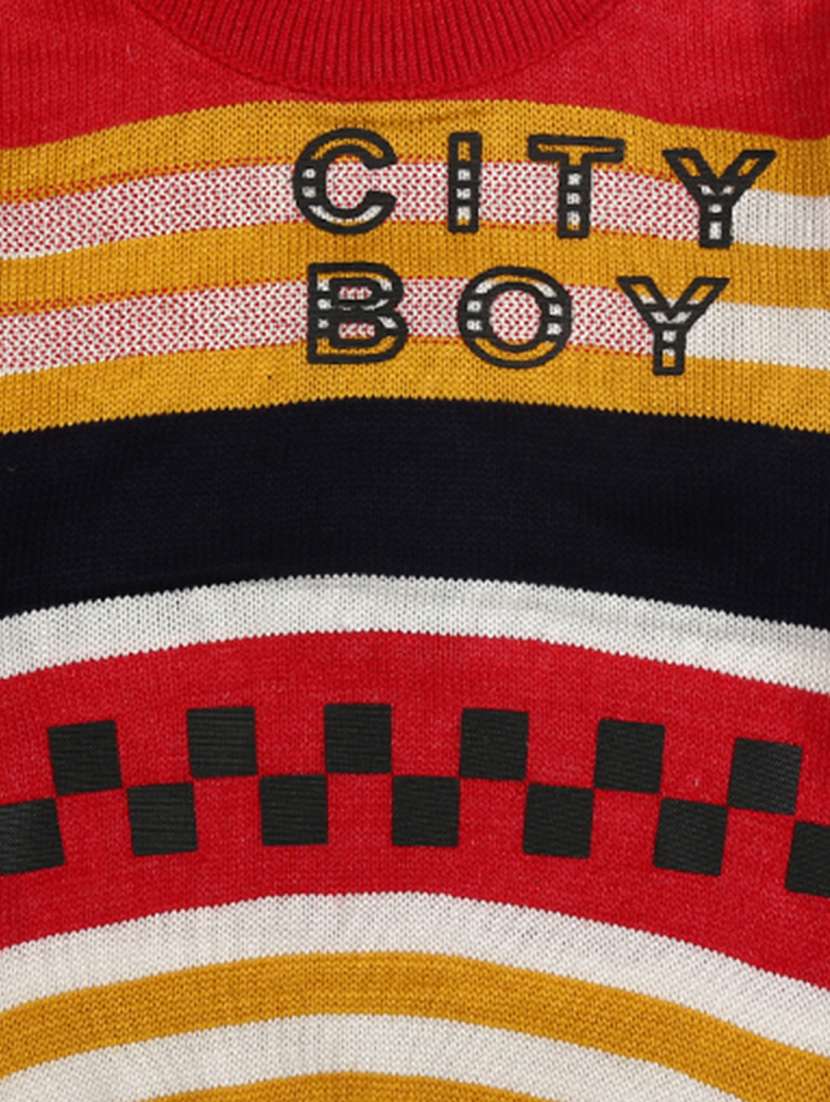 red striped acrylic blend sweater - 18870130 -  Standard Image - 2