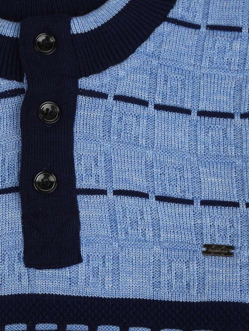 blue striped acrylic sweater - 18870142 -  Standard Image - 2