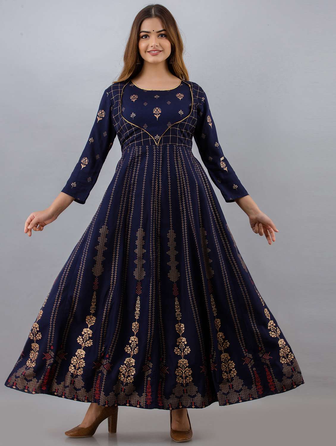 women's flared kurta