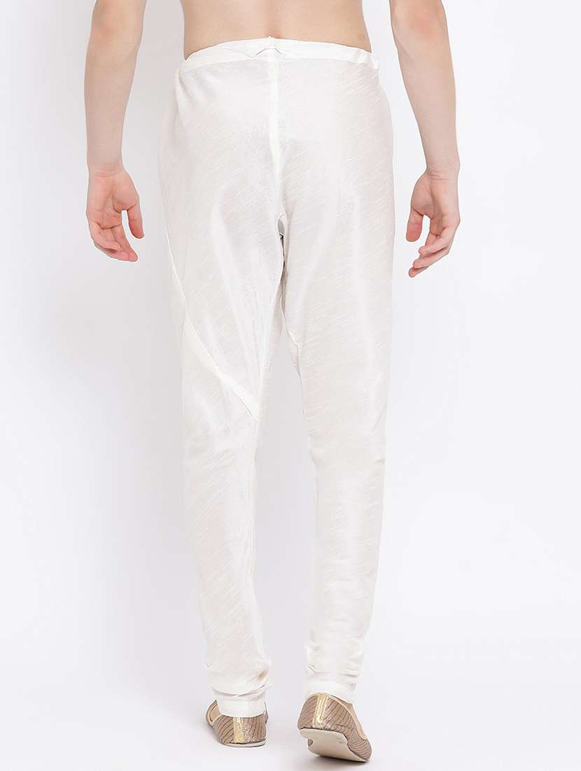 white solid ethnic bottom wear - 18874737 - Standard Image - 2