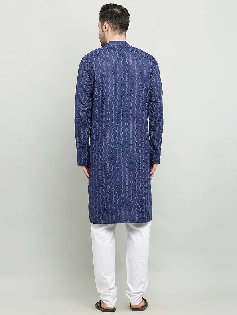 mandarin neck long sleeved kurta - 18874778 -  Standard Image - 2