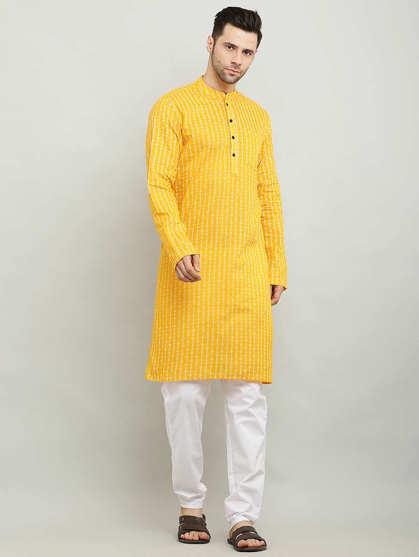 mandarin neck long sleeved kurta