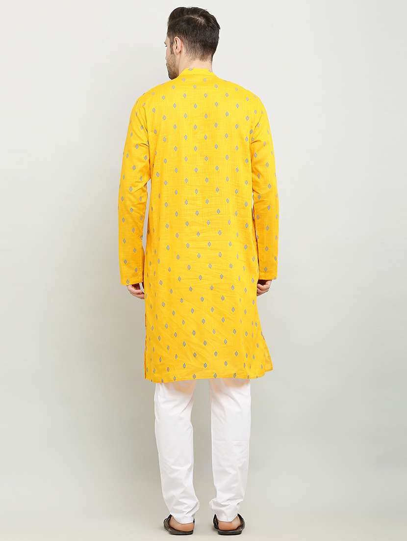 mandarin neck long sleeved kurta - 18874783 - Standard Image - 2