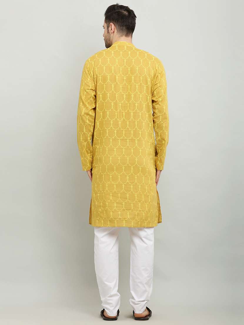 mandarin neck long sleeved kurta - 18874787 - Standard Image - 2