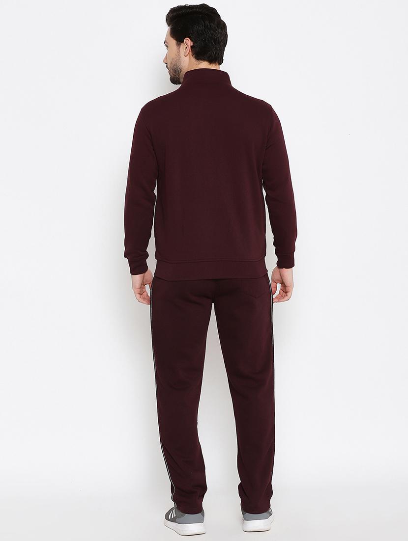 zip up solid track suit - 18874829 - Standard Image - 2