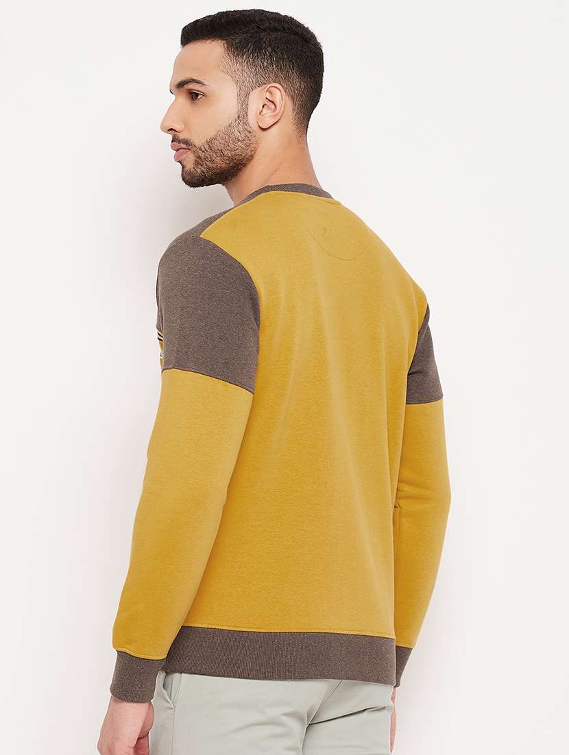 men color block long sleeve sweatshirt - 18874837 - Standard Image - 2