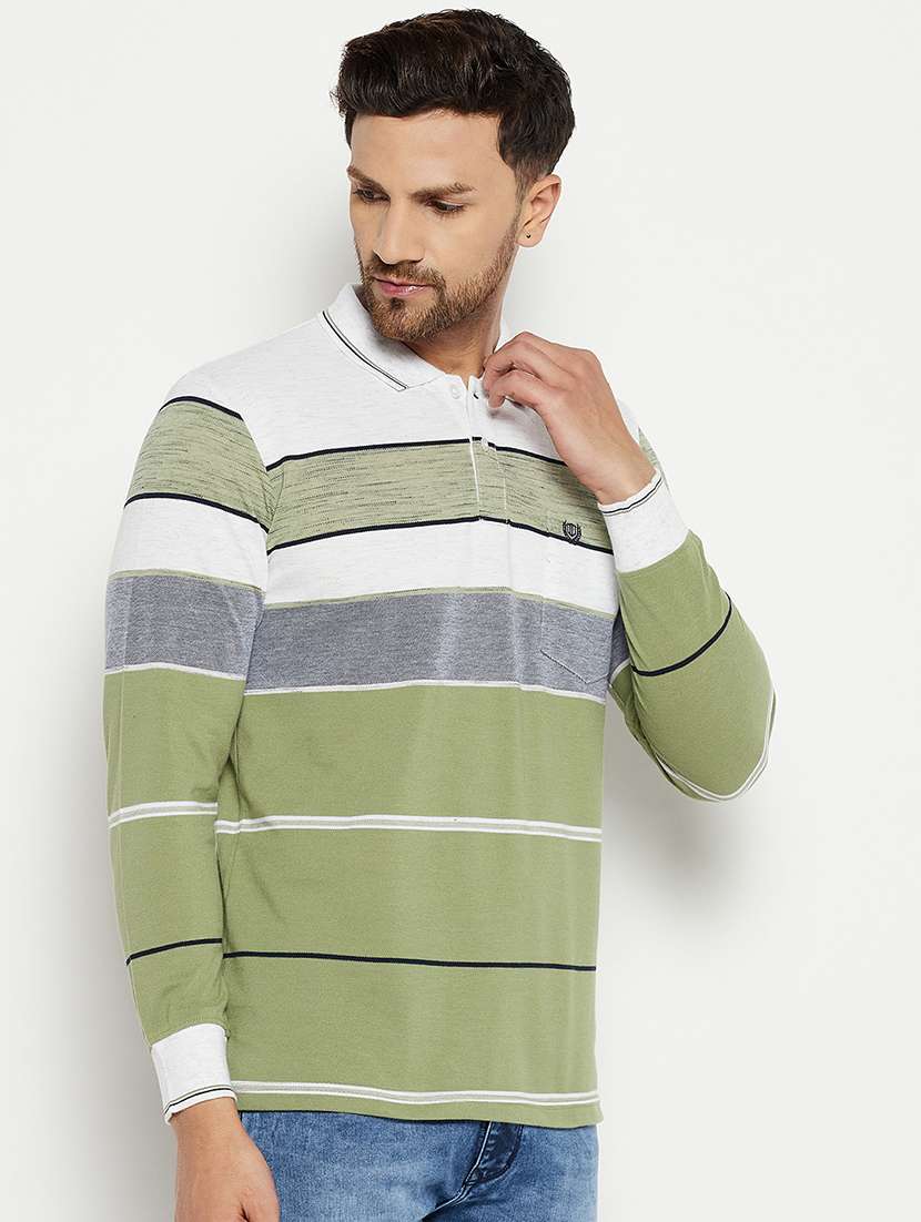 men color block polo neck t-shirt - 18874905 -  Standard Image - 2