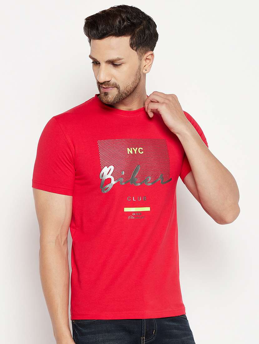 men front printed round neck t-shirt - 18874962 -  Standard Image - 2