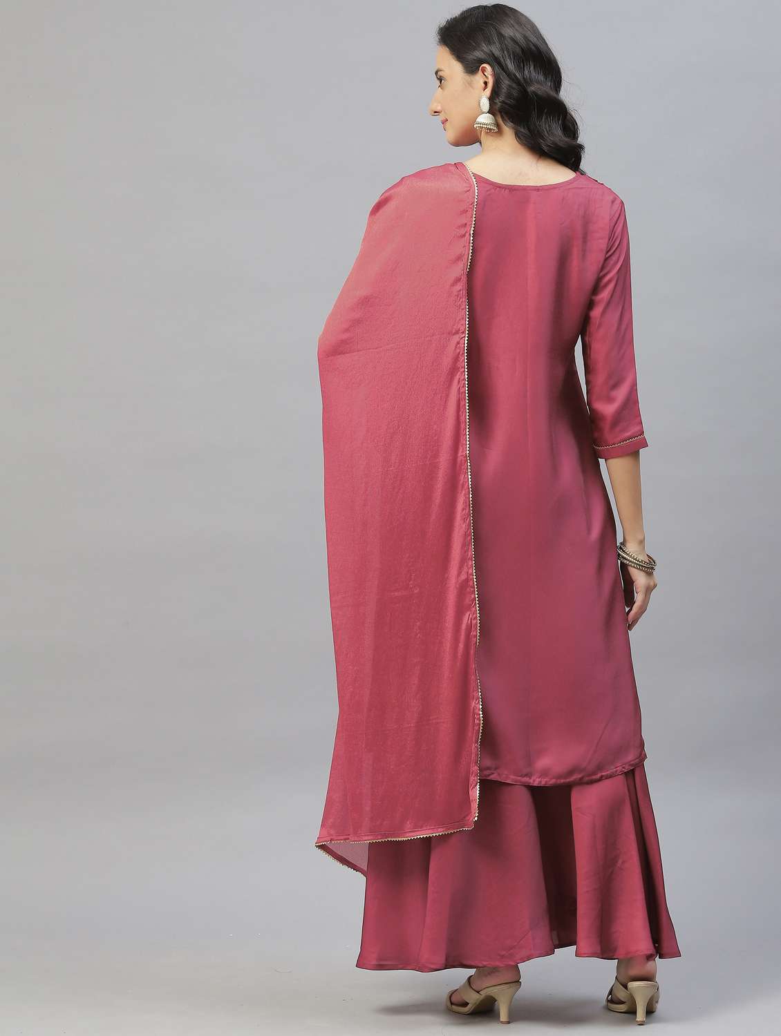 sequin kurta set with dupatta - 18875405 -  Standard Image - 2