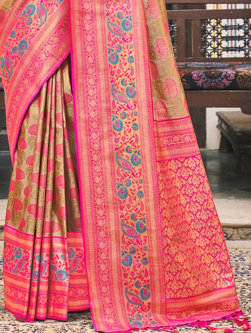 self design printed woven saree - 18875612 - Standard Image - 2