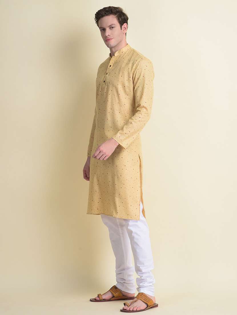men printed kurta churidar ethnic wear set - 18876109 -  Standard Image - 2