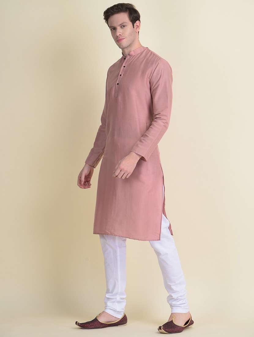 men solid kurta churidar ethnic wear set - 18876111 -  Standard Image - 2