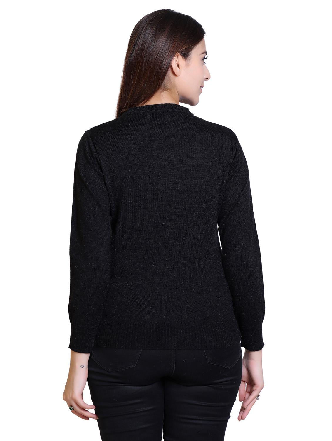 round neck solid pullover - 18878022 - Standard Image - 2