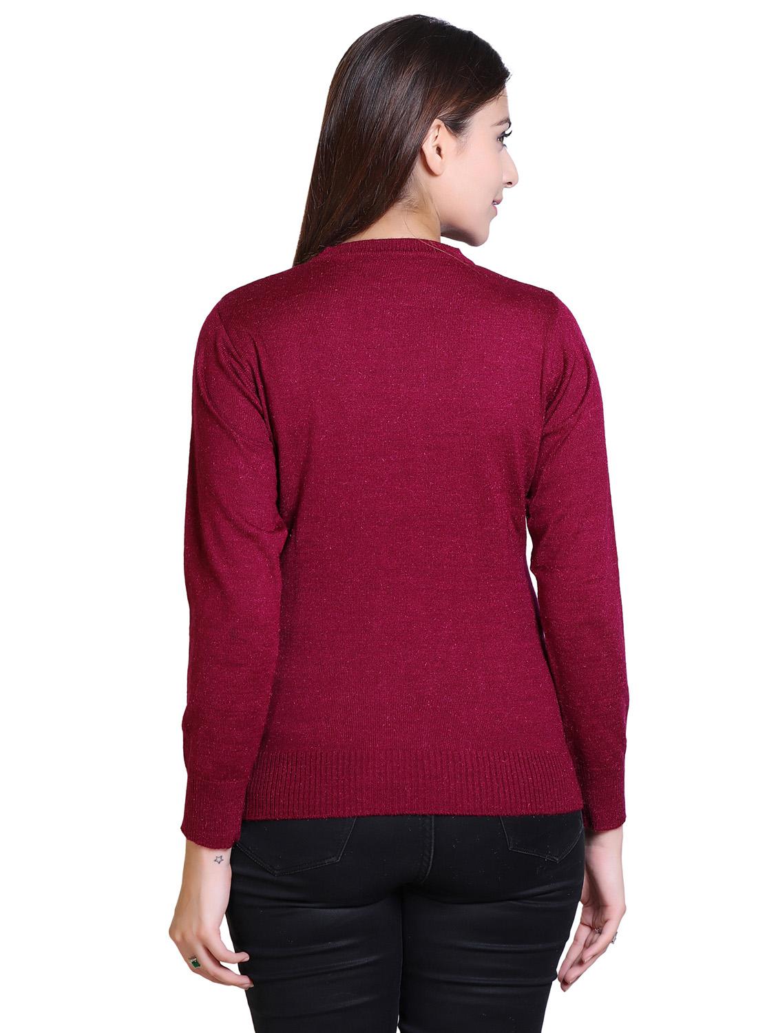 round neck solid pullover - 18878030 - Standard Image - 2