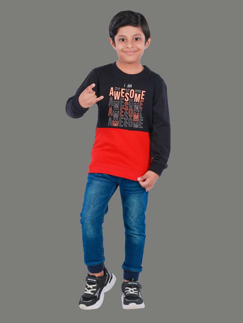 boys color block sweatshirt - 18878041 - Standard Image - 2