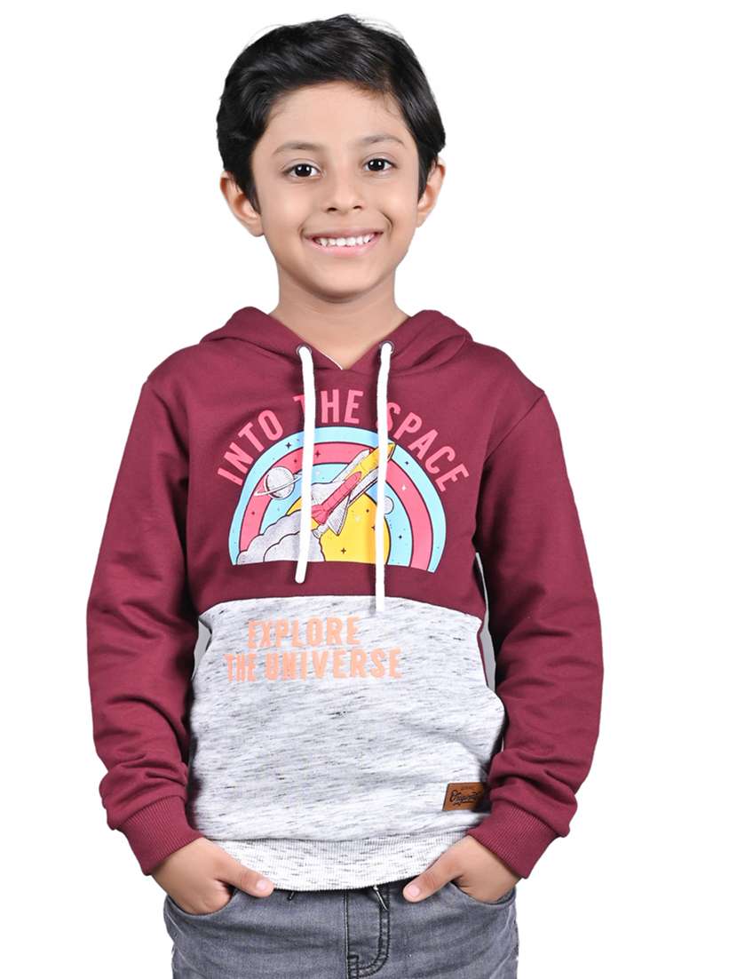 boys color block sweatshirt