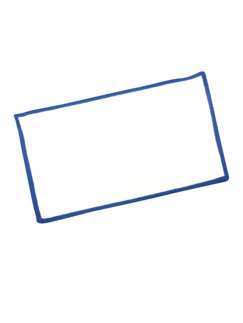 neska moda rectangle shape blue anti slip/anti skid microfiber checkered door/floor mat (38x58 cm)-fm55 - 18880794 - Standard Image - 2