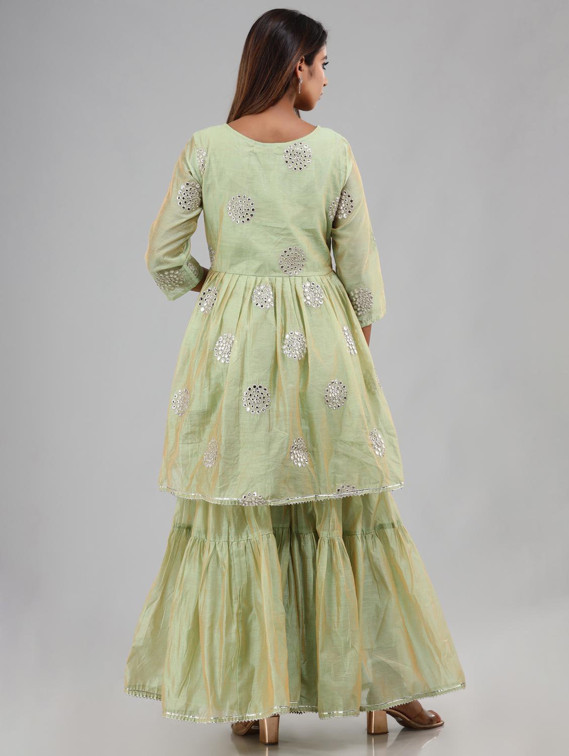 embellished kurta set - 18881084 - Standard Image - 2