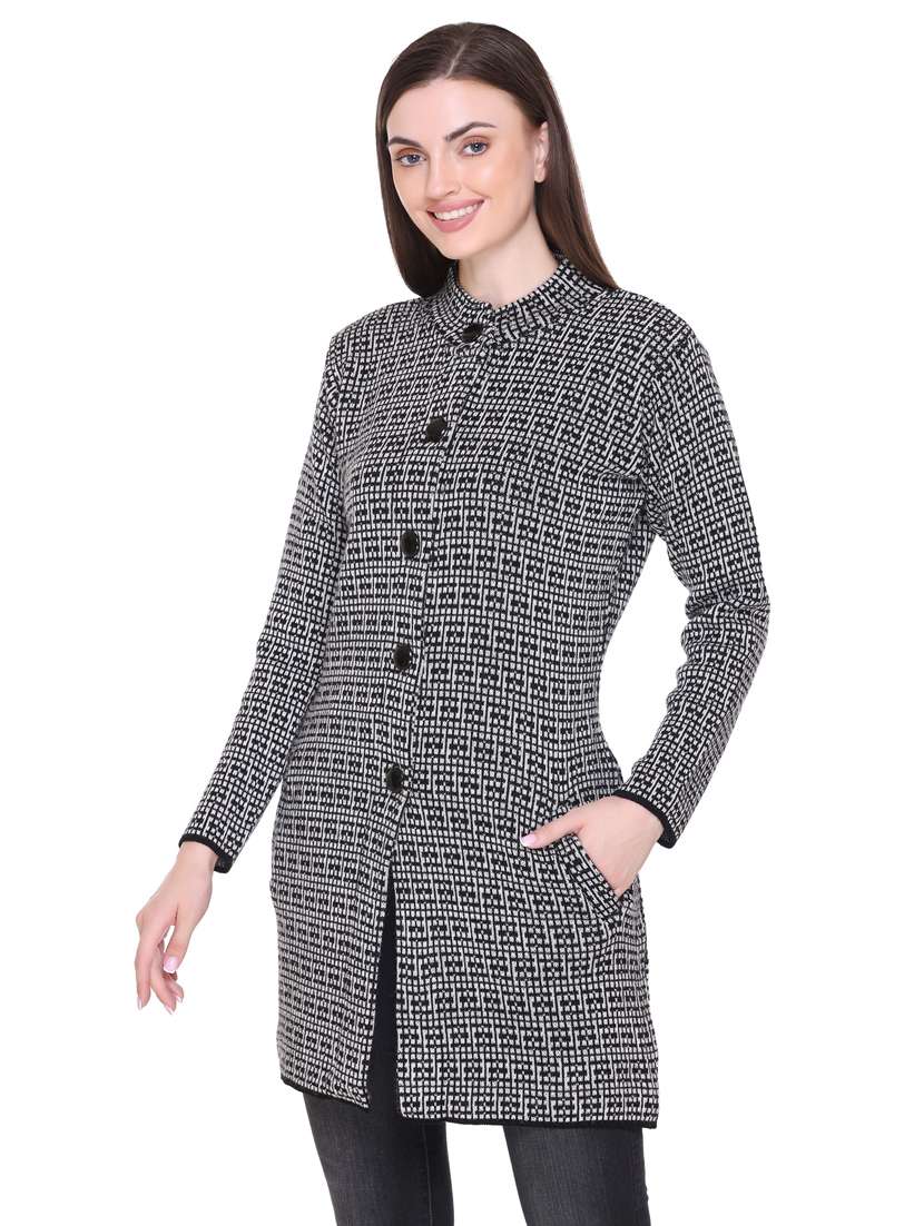 women black full sleeves coatigan