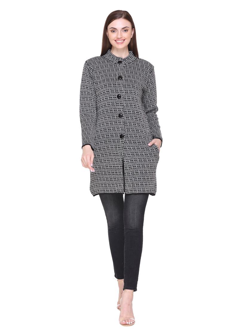 women black full sleeves coatigan - 18885890 - Standard Image - 2