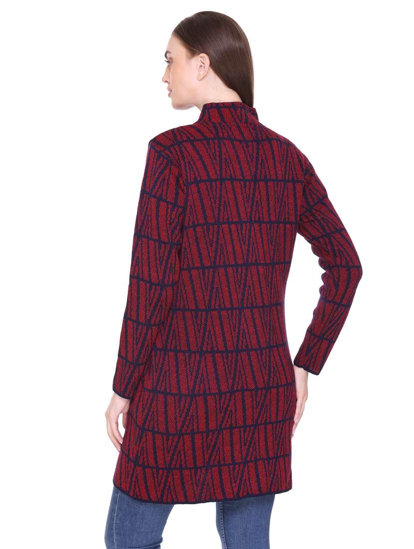 women red full sleeves coatigan - 18885892 - Standard Image - 2
