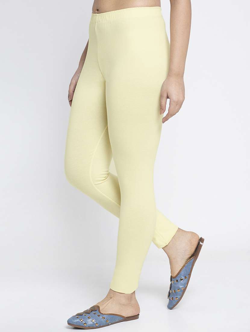 multi colored cotton lycra leggings - 18886298 -  Standard Image - 2