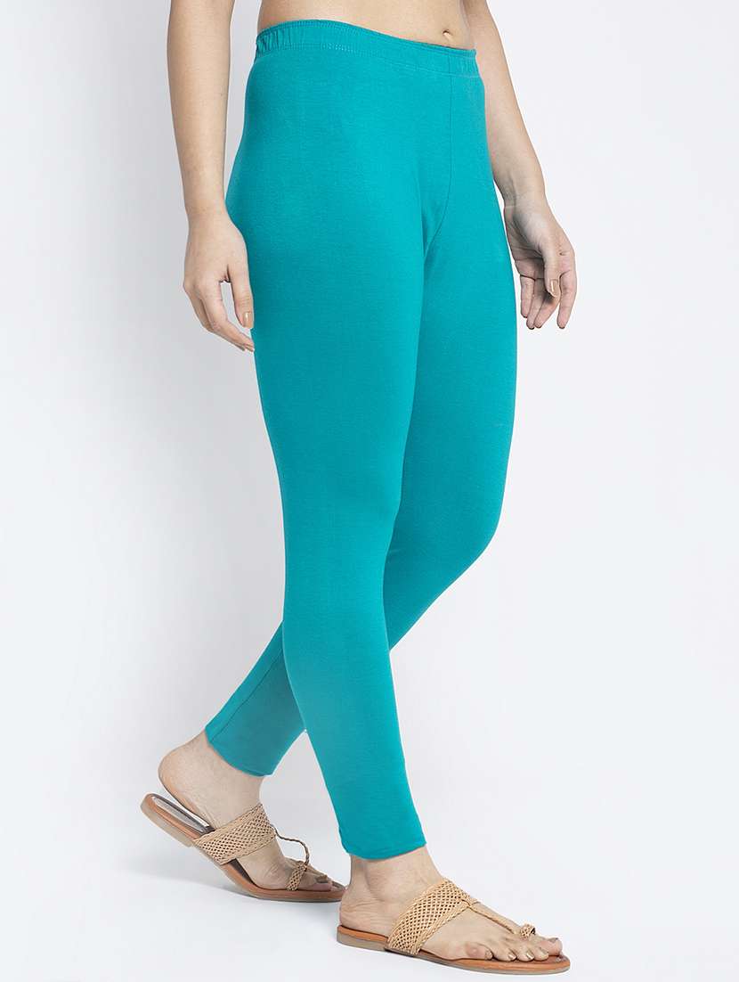 multi colored cotton lycra leggings - 18886300 -  Standard Image - 2