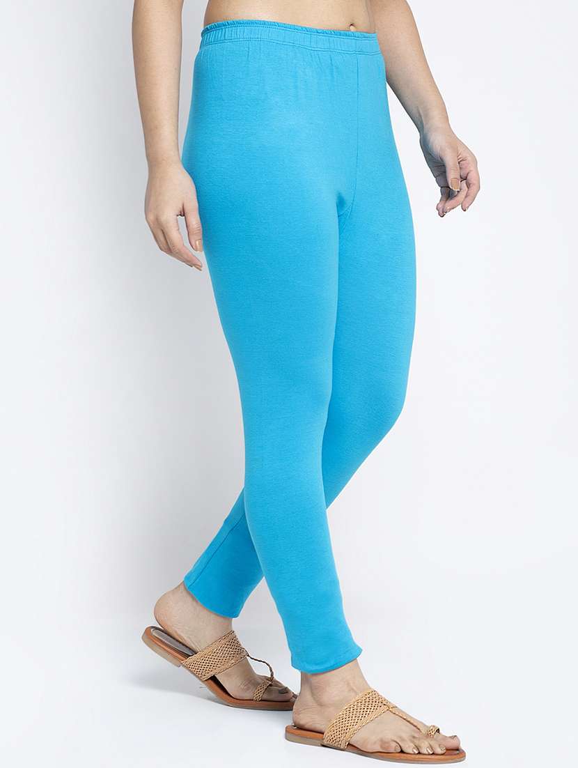 multi colored cotton lycra leggings - 18886315 -  Standard Image - 2