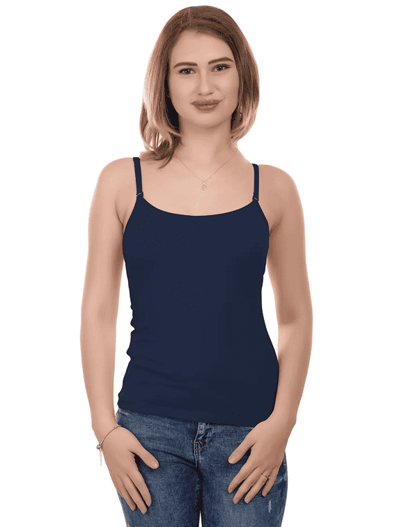 navy blue cotton camisole