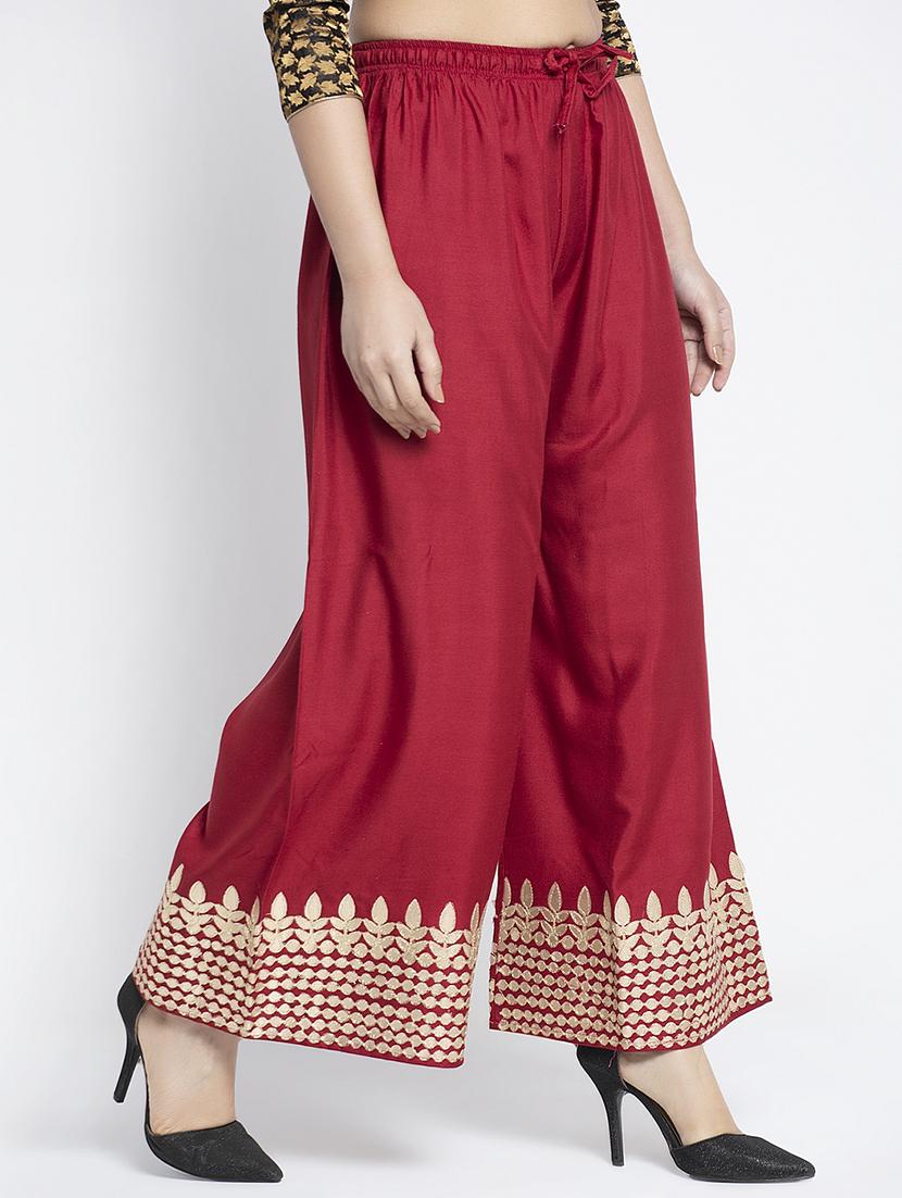 multi colored rayon palazzos - 18893428 - Standard Image - 2