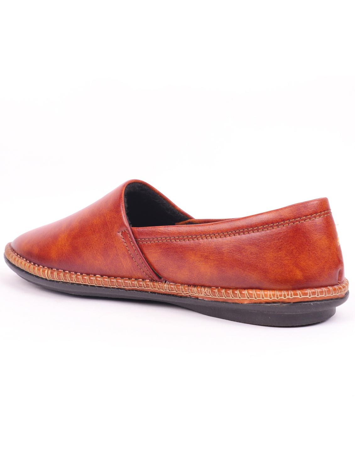 tan synthetic slip on loafers - 18894144 - Standard Image - 2