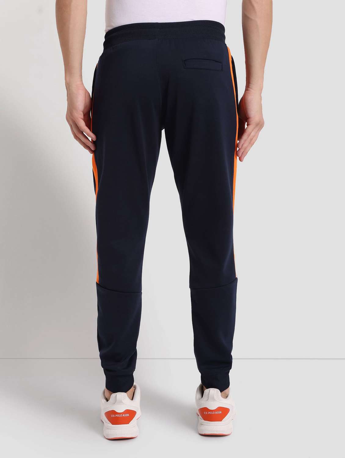 Blue Polyester Joggers Track Pant