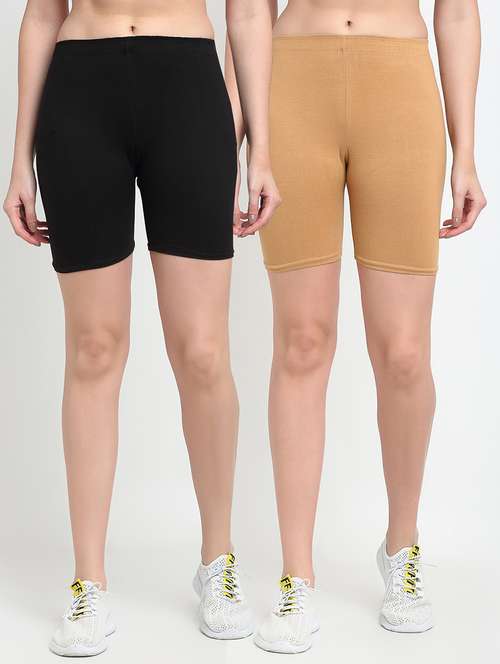 pack of 2 mid rise solid short - 18903758 -  Standard Image - 0