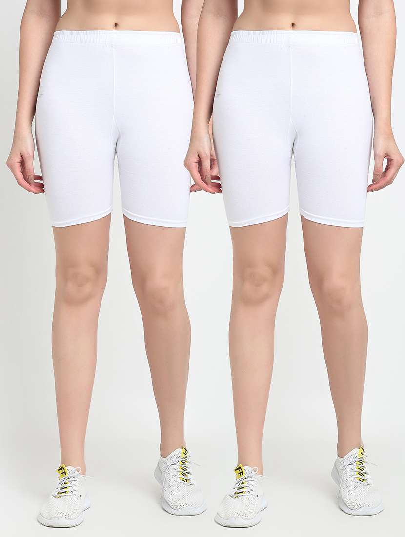 pack of 2 mid rise solid short