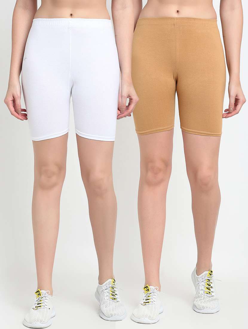 pack of 2 mid rise solid short