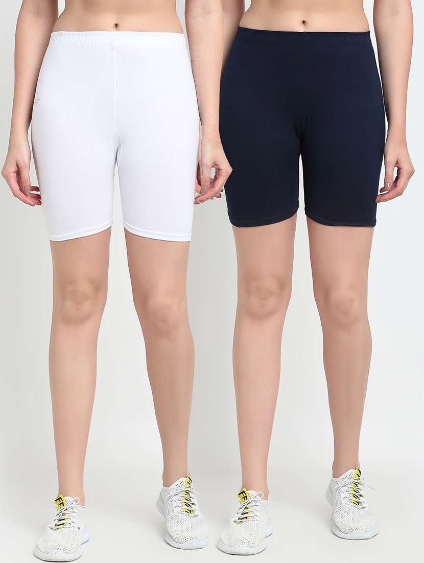 pack of 2 mid rise solid short