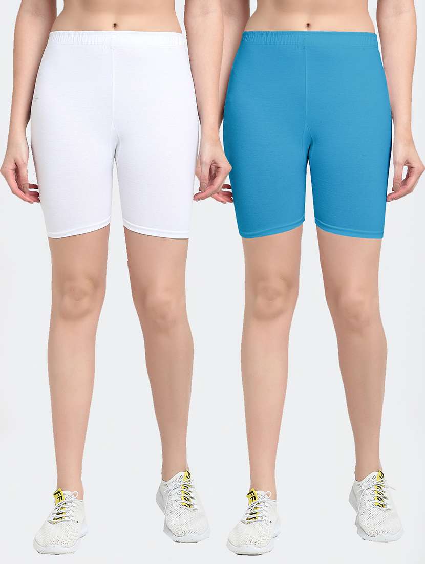 pack of 2 mid rise solid short