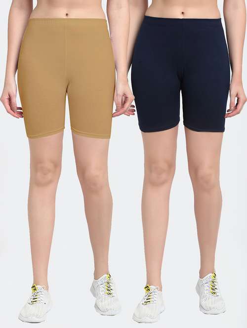 pack of 2 mid rise solid short - 18903993 -  Standard Image - 0