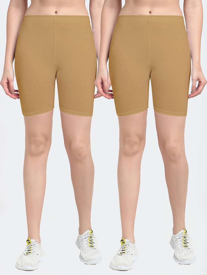 pack of 2 mid rise solid short - 18904000 - Zoom Image - 0