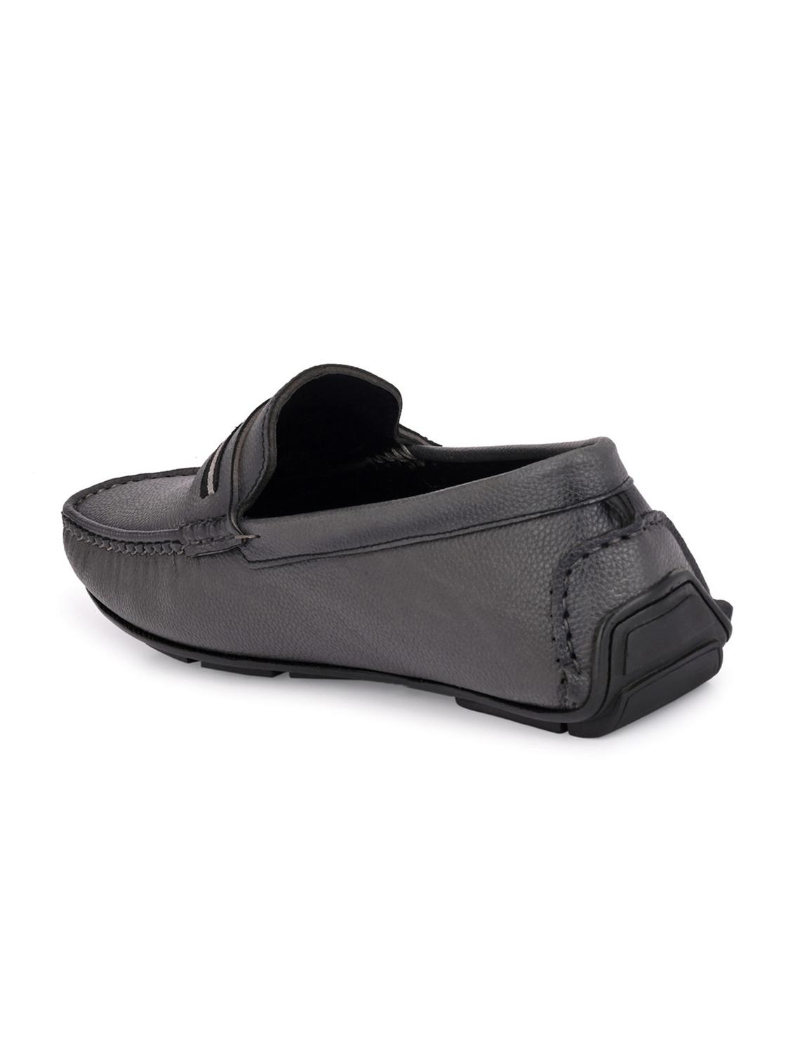 grey synthetic slip on loafers - 18905401 -  Standard Image - 2