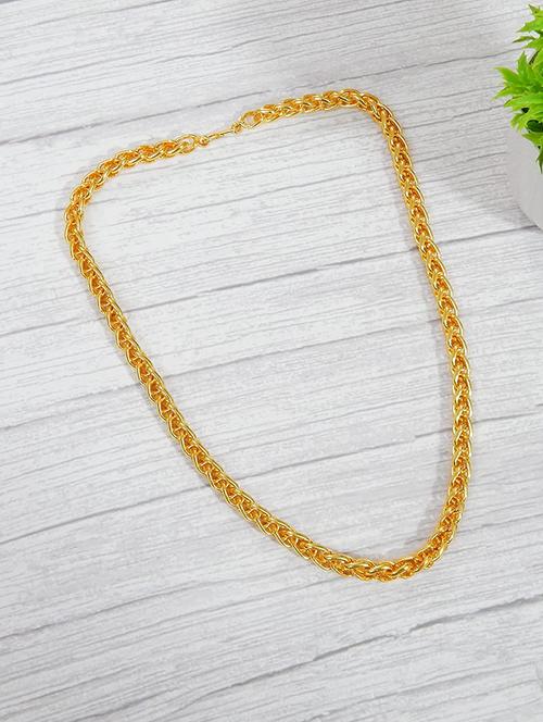 gold brass chain necklace - 18905419 - Standard Image - 0