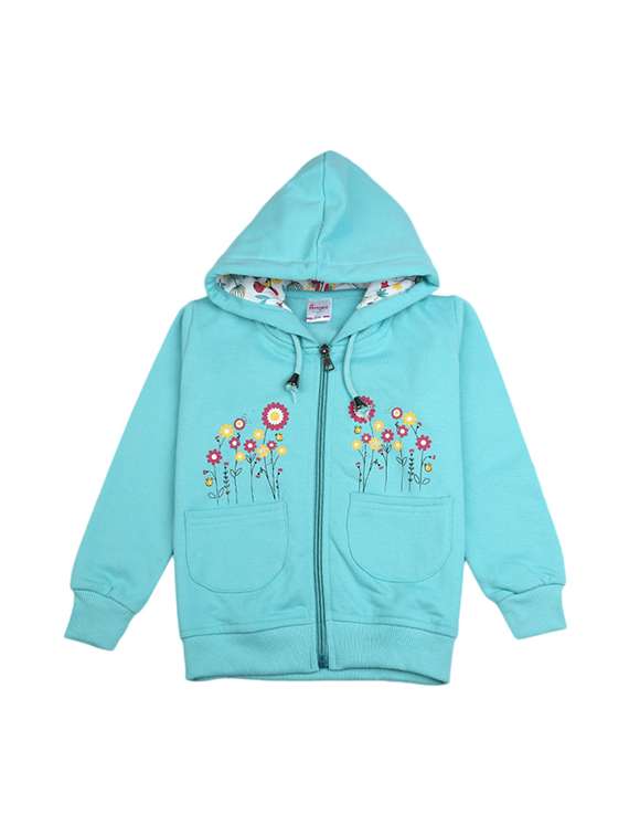 chest print round neck sweatshirt