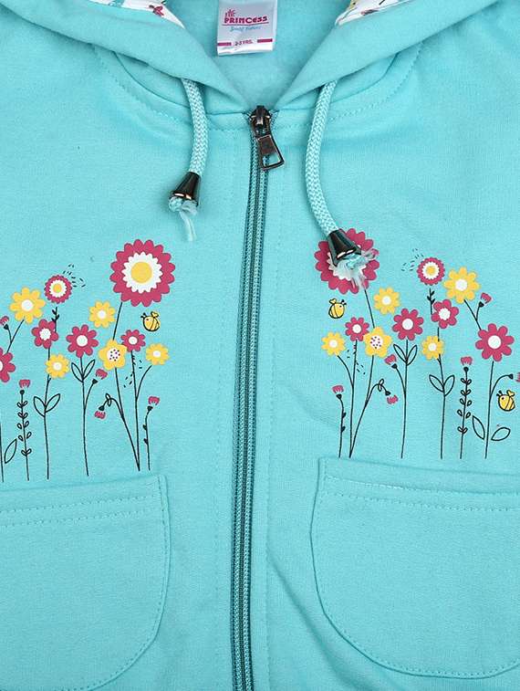 chest print round neck sweatshirt - 18905585 -  Standard Image - 2