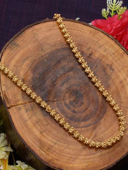 gold plated chain necklace - 18905692 - Standard Image - 0
