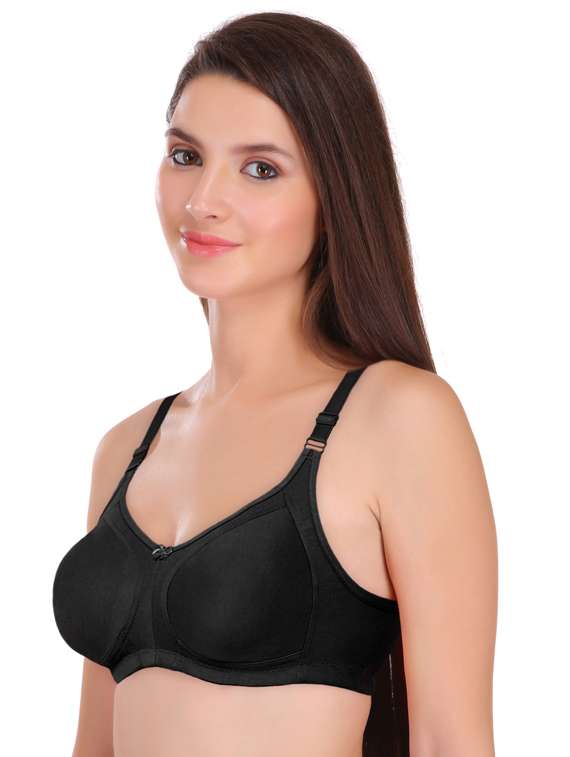 black cotton minimizer bra - 18905695 -  Standard Image - 2