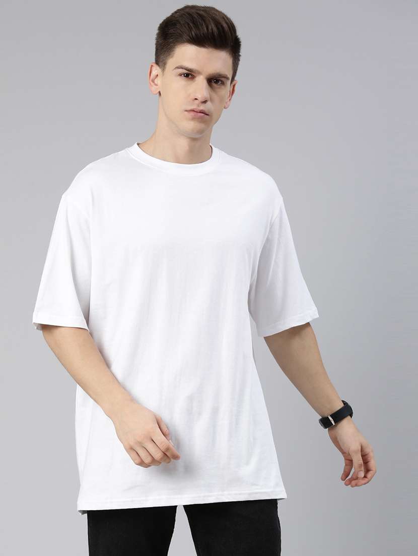 men round neck plain t-shirt